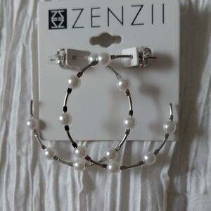 ZENZII new Pearl & Silver Earrings